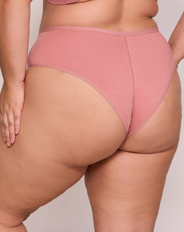 CALCINHA - CINTURA ALTA CAVADA - LISA BLUSH - REF - P CA 07 0018