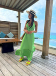 Vestido Longo - Coleção Boho - Verde -  Fiorella
