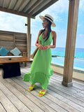 Vestido Longo - Coleção Boho - Verde -  Fiorella