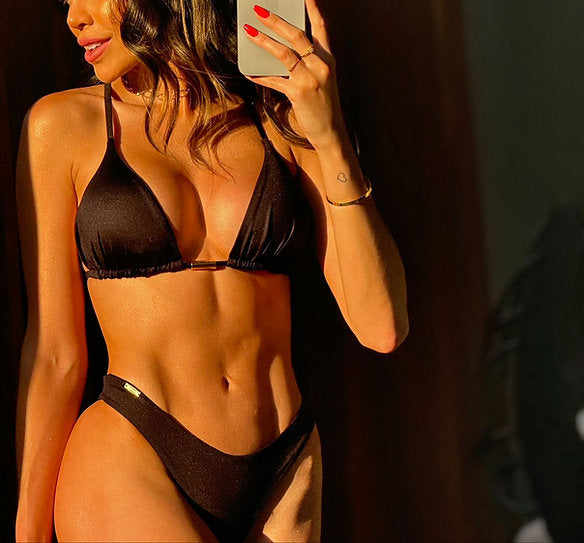 Biquíni Mariah - Glow Preto - Fiorella