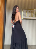 Vestido Longo - Coleção Boho - Preto -  Fiorella