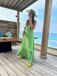 Vestido Longo - Coleção Boho - Verde -  Fiorella